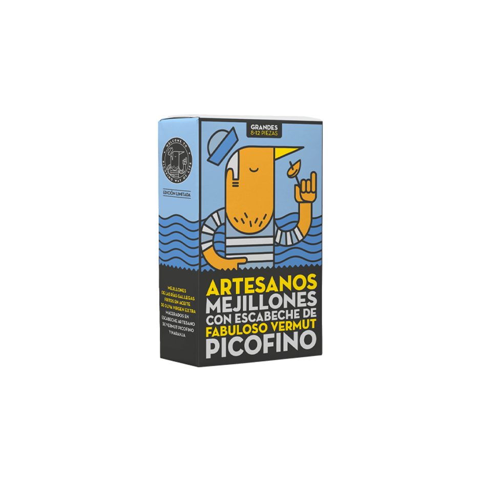 MEJILLONES CON ESCABECHE DE VERMUT PICOFINO