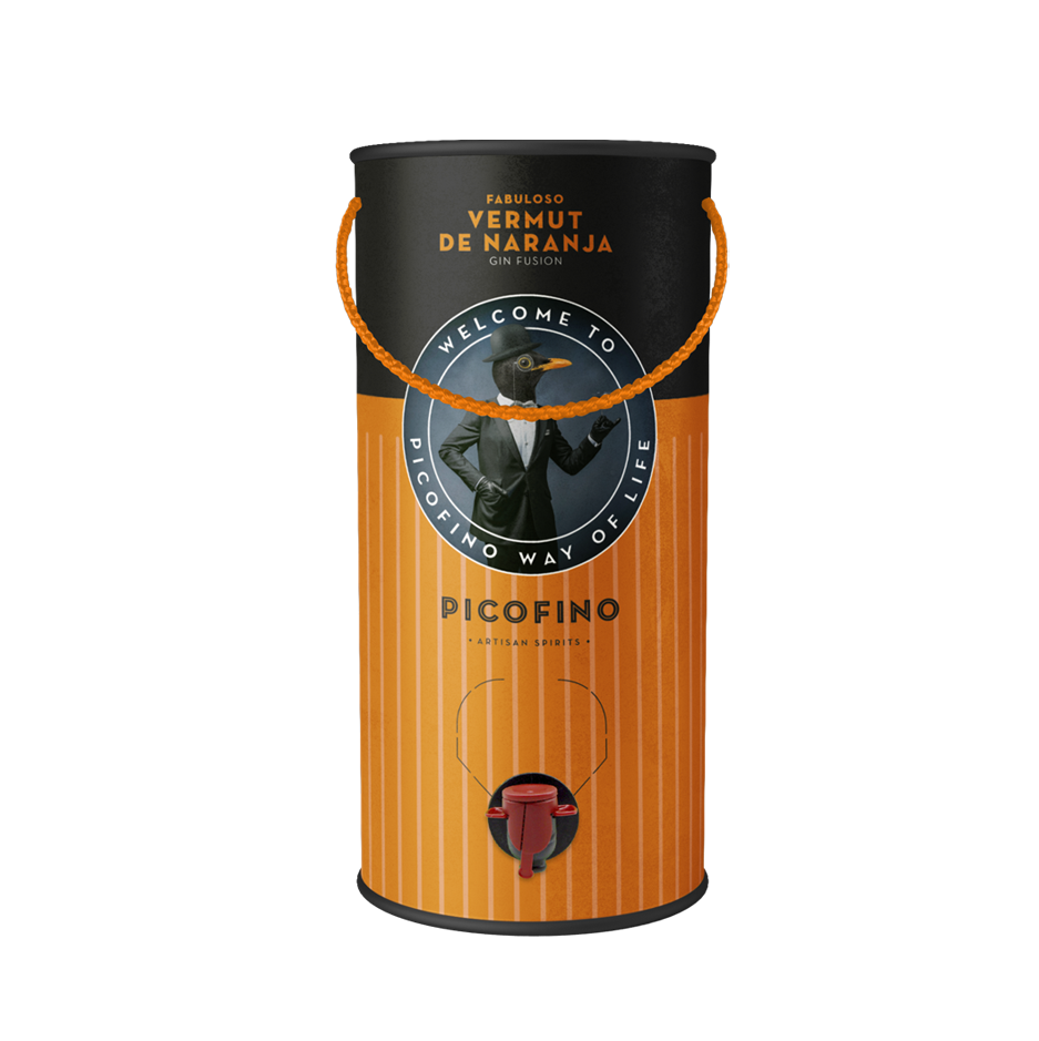 DOBLE MAGNUM VERMUT NARANJA GIN FUSION 3 LITROS